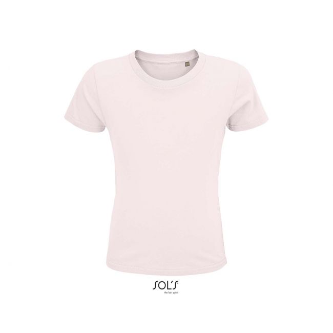 Sol's crusader kids - round-neck fitted jersey t-shirt culoare pale pink marimea 12a