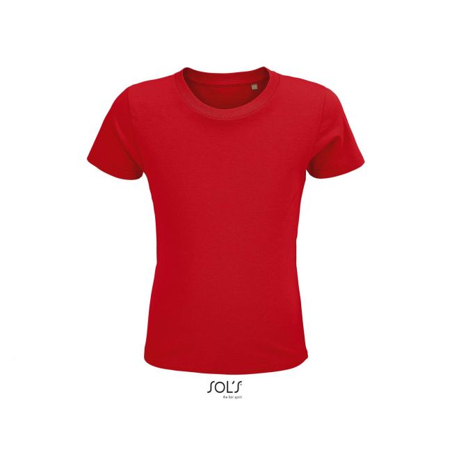 Sol's crusader kids - round-neck fitted jersey t-shirt culoare red marimea 12a