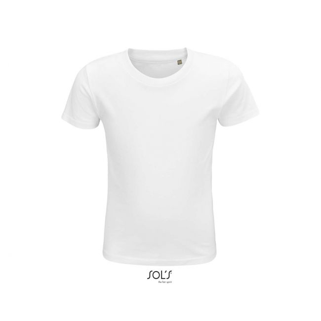 Sol's crusader kids - round-neck fitted jersey t-shirt culoare white marimea 4a