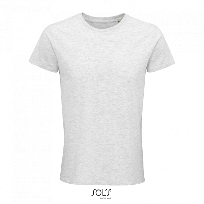 Sol's crusader men - round-neck fitted jersey t-shirt culoare ash marimea m