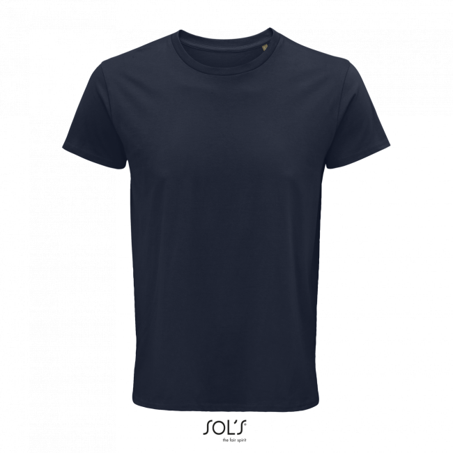 Sol's crusader men - round-neck fitted jersey t-shirt culoare french navy marimea s