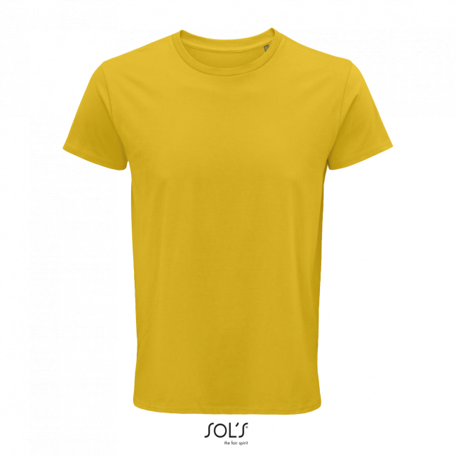 Sol's crusader men - round-neck fitted jersey t-shirt culoare gold marimea s