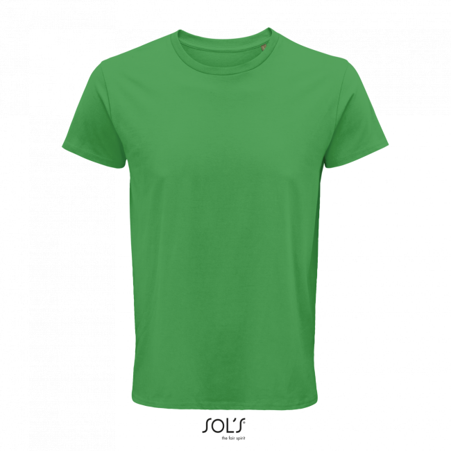 Sol's crusader men - round-neck fitted jersey t-shirt culoare kelly green marimea l