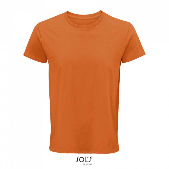 Sol's crusader men - round-neck fitted jersey t-shirt culoare orange marimea m