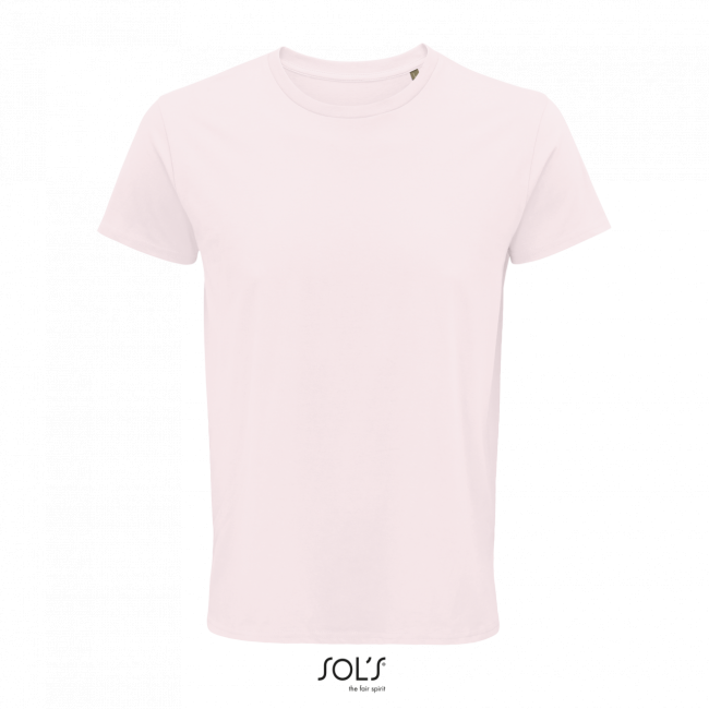 Sol's crusader men - round-neck fitted jersey t-shirt culoare pale pink marimea xs