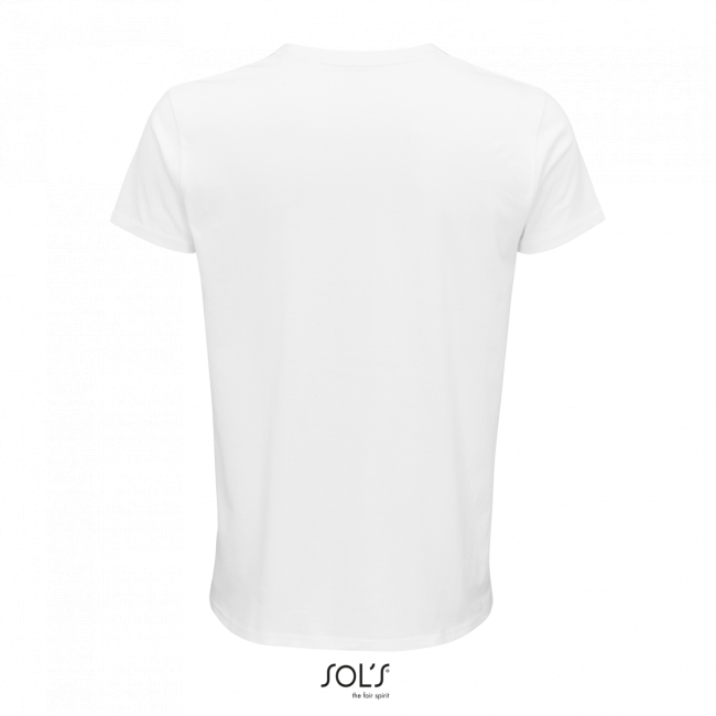 Sol's crusader men - round-neck fitted jersey t-shirt culoare white marimea s