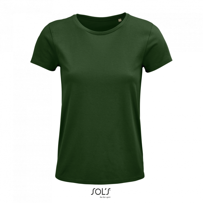 Sol's crusader women - round-neck fitted jersey t-shirt culoare bottle green marimea 3xl