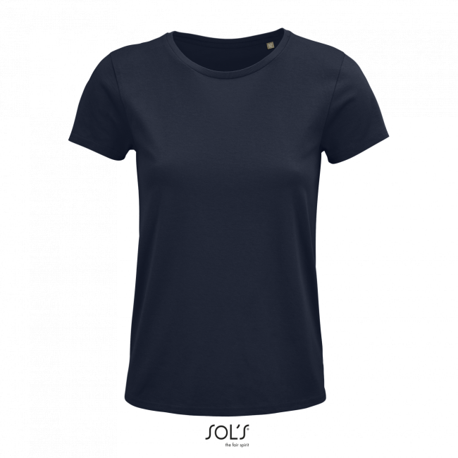 Sol's crusader women - round-neck fitted jersey t-shirt culoare french navy marimea 3xl