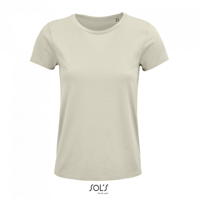 Sol's crusader women - round-neck fitted jersey t-shirt culoare natural marimea l