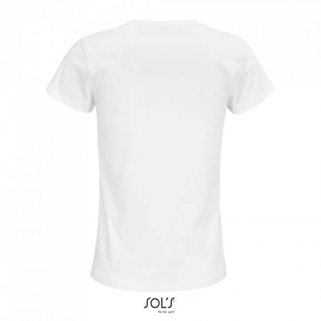 Sol's crusader women - round-neck fitted jersey t-shirt culoare white marimea xl