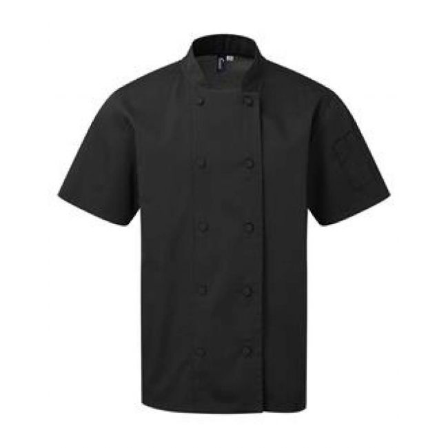 Chef's coolchecker® short sleeve jacket culoare black marimea xl