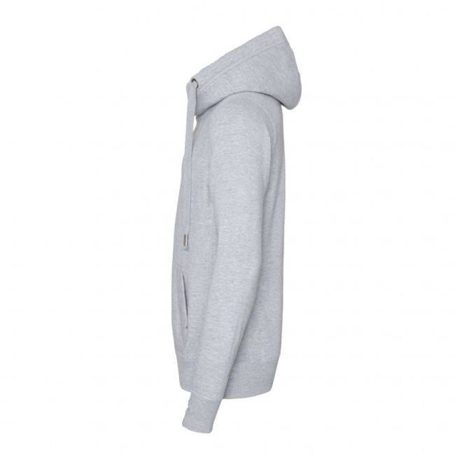 Cross neck hoodie culoare heather grey marimea xs