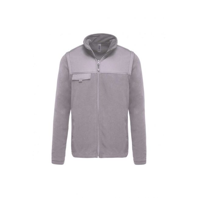 Fleece jacket with removable sleeves culoare convoy grey marimea 3xl