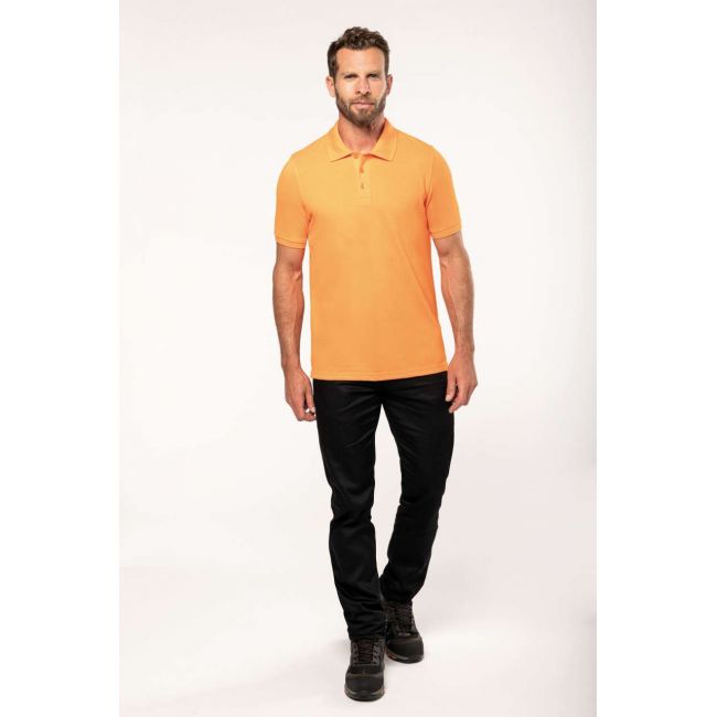 Men's short-sleeved polo shirt culoare orange marimea 3xl