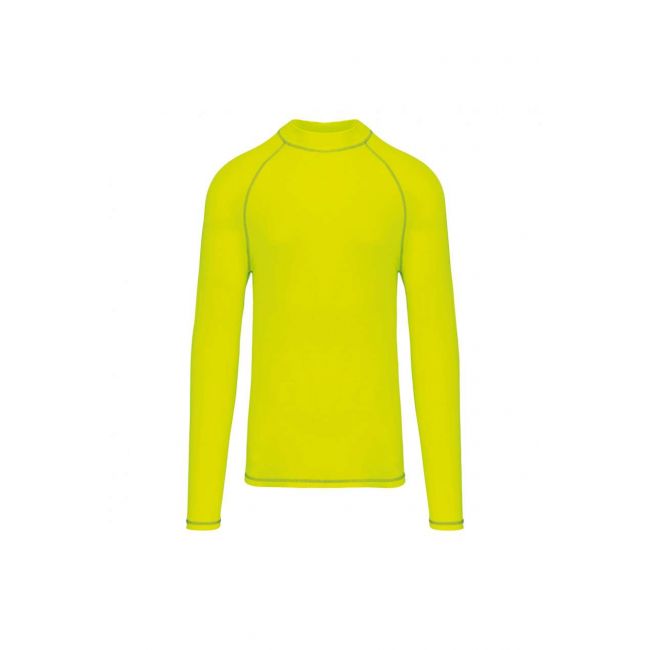 Men's technical long-sleeved t-shirt with uv protection culoare fluorescent yellow marimea 2xl