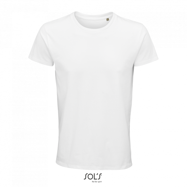 Sol's crusader men - round-neck fitted jersey t-shirt culoare white marimea xl