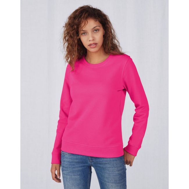 Organic crew neck /women french terry navy marimea m