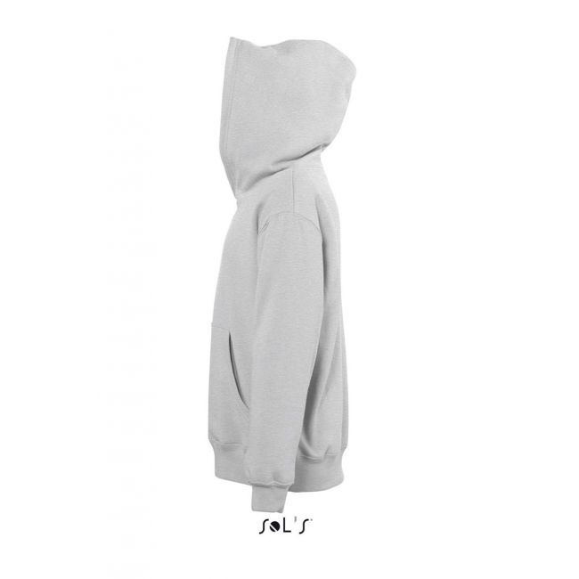 Sol's slam kids hooded sweat-shirt culoare grey melange marimea 4a