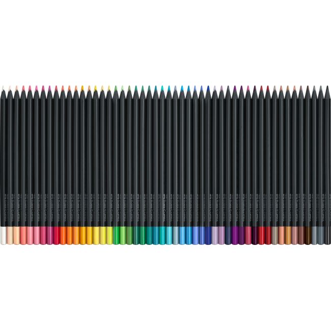 Creioane colorate 50 culori black edition faber-castell