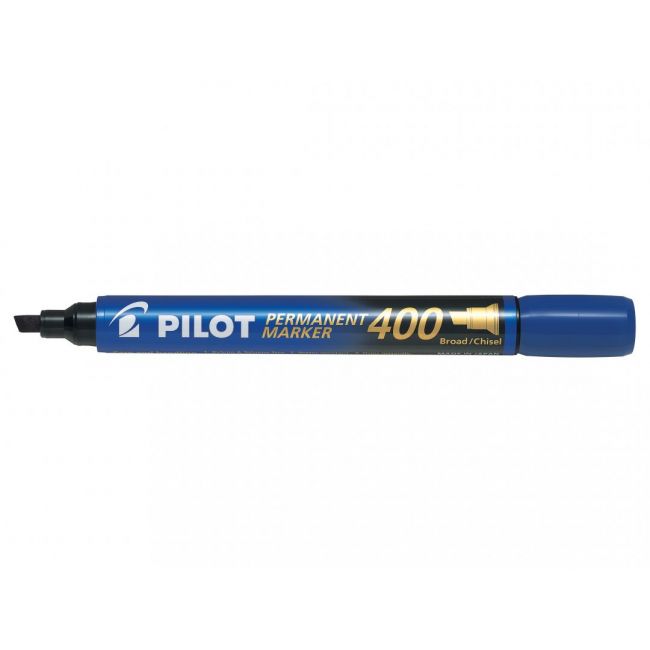 Marker permanent albastru varf tesit 4mm p400 pilot