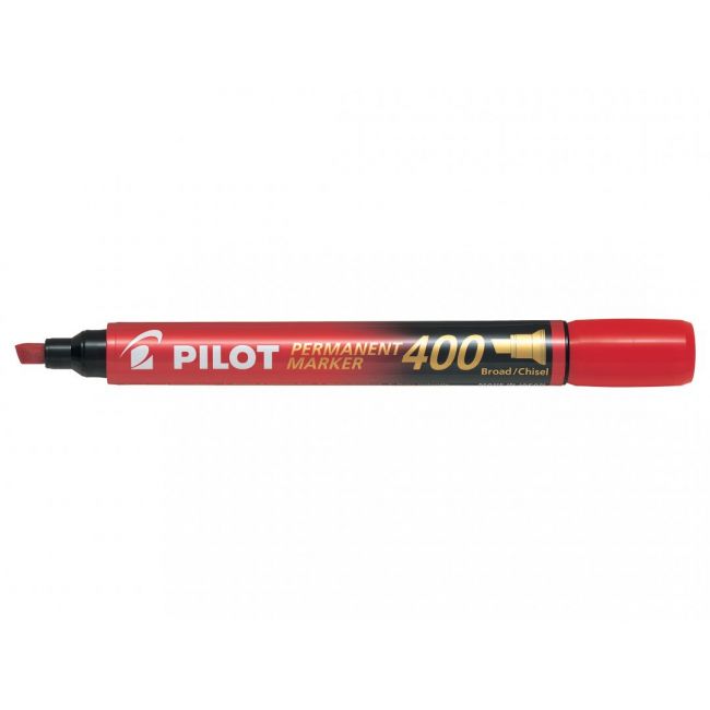 Marker permanent rosu varf tesit 4mm p400 pilot