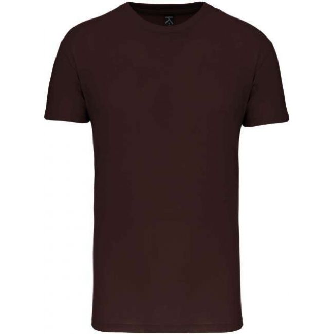 Bio150ic men's round neck t-shirt culoare chocolate marimea l