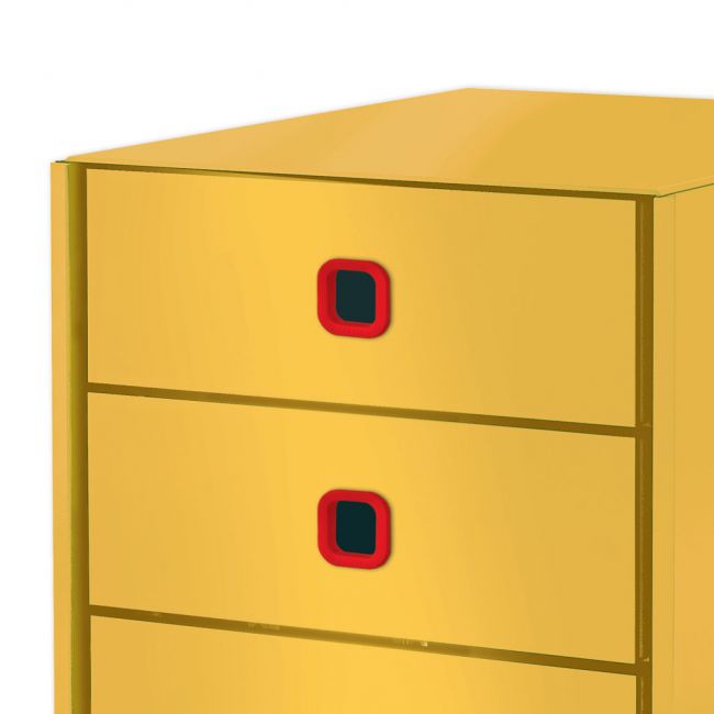 Cabinet 3 sertare galben chihlimbar cosy click&store leitz