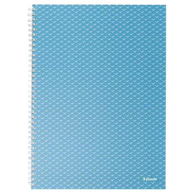 Caiet birou spira a4 80 file matematica albastru coperta carton colour'breeze esselte
