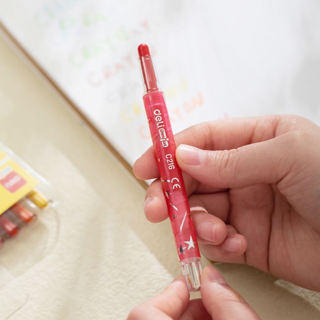 Creioane cerate retractabile 24 culori deli