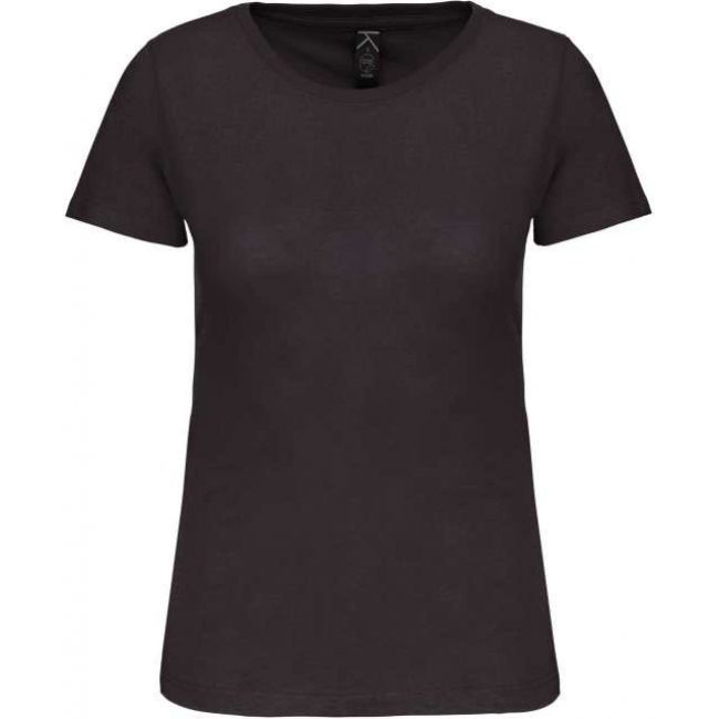 Ladies' bio150ic crew neck t-shirt culoare dark grey marimea s