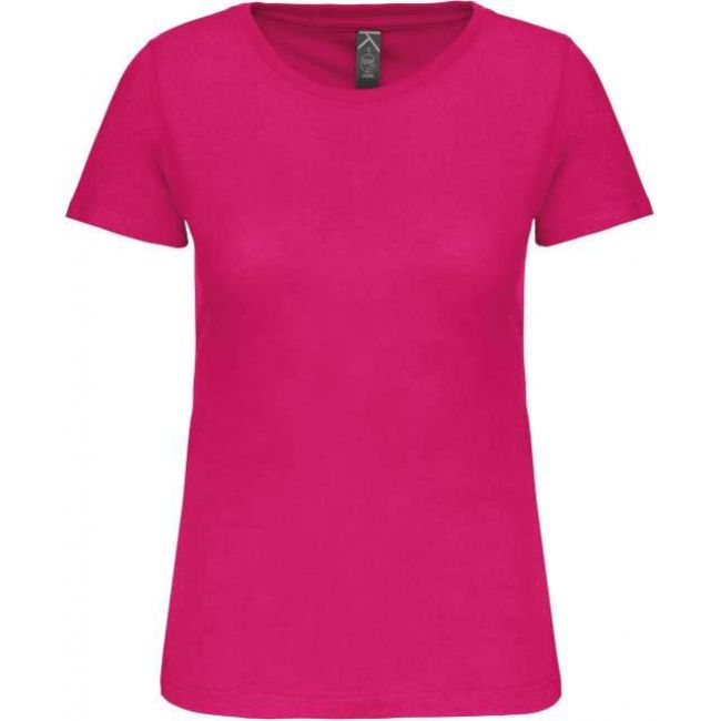 Ladies' bio150ic crew neck t-shirt culoare fuchsia marimea l