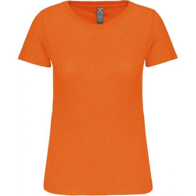 Ladies' bio150ic crew neck t-shirt culoare orange marimea xs