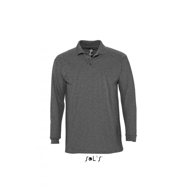 Sol's winter ii - men's polo shirt culoare charcoal melange marimea m