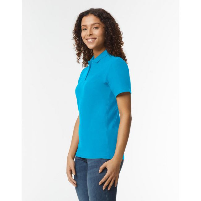 Softstyle® ladies double pique polo daisy marimea xl