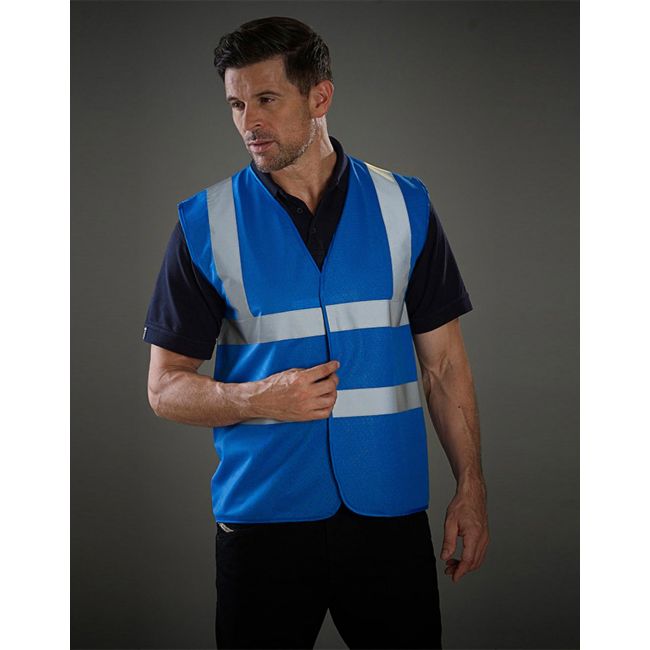 Fluo 2 band+brace waistcoat royal blue marimea xl