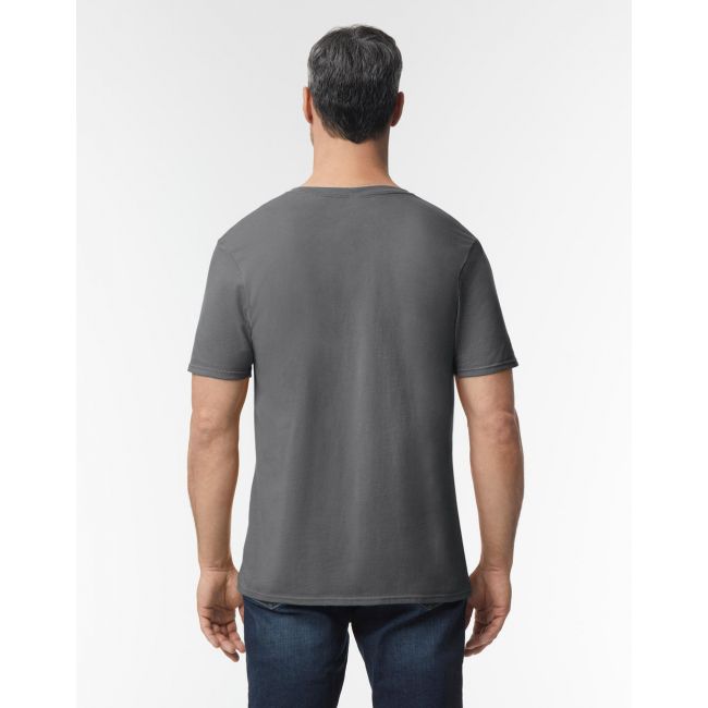 Gildan mens softstyle® v-neck t-shirt charcoal marimea 2xl