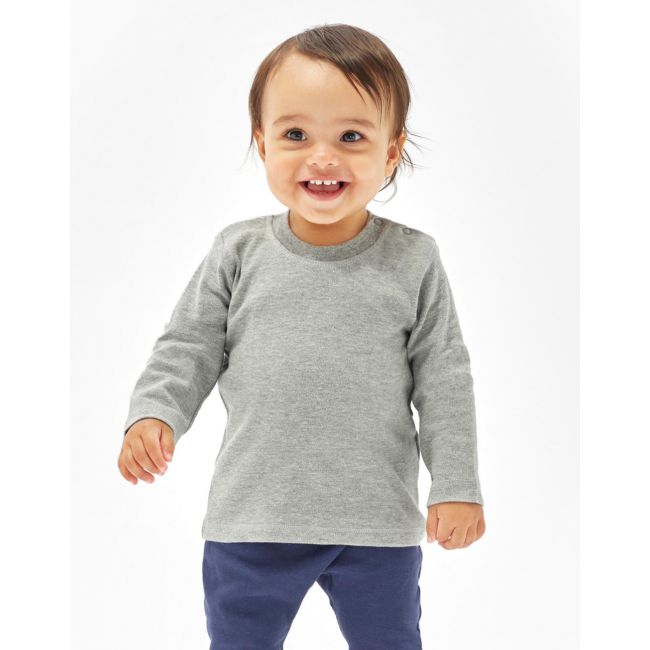 Baby longsleeve top dusty blue marimea 12-18