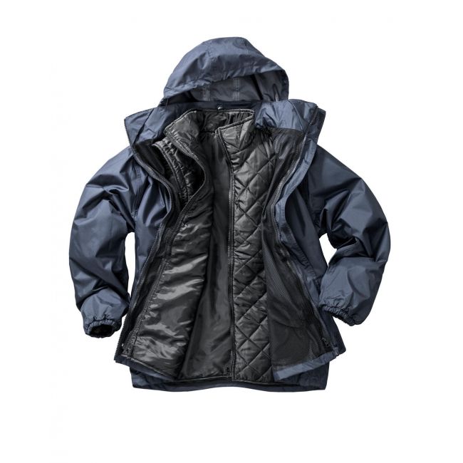 3-in-1 jacket with quilted bodywarmer black marimea m