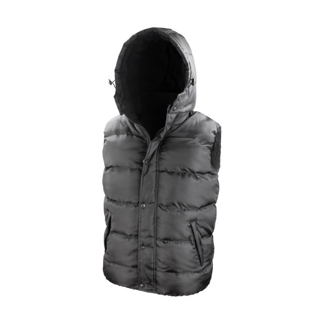 Nova lux padded gilet black marimea m