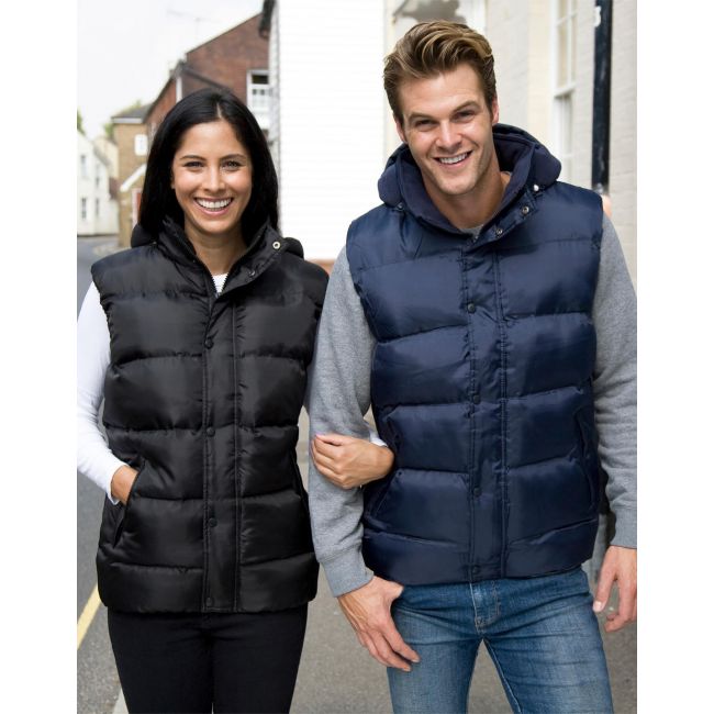 Nova lux padded gilet black marimea m