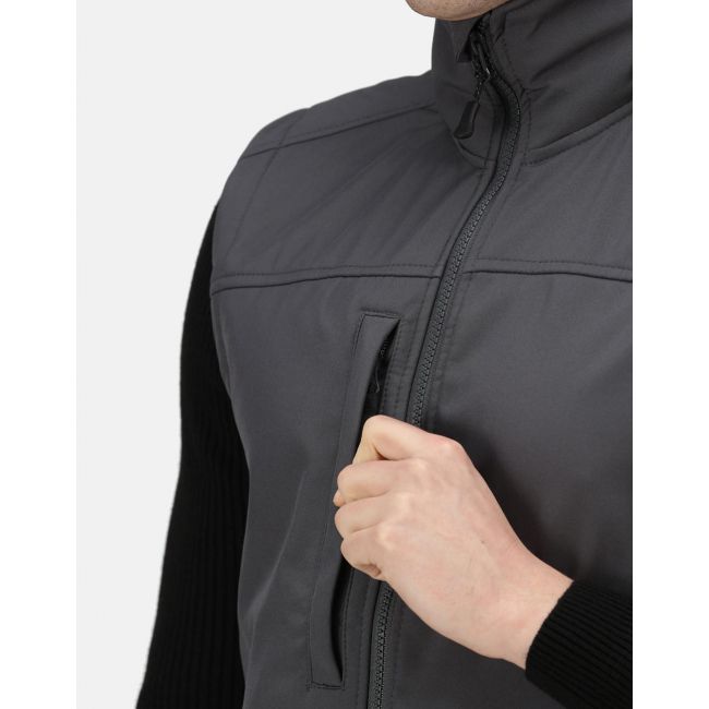 Flux softshell bodywarmer black/black marimea m