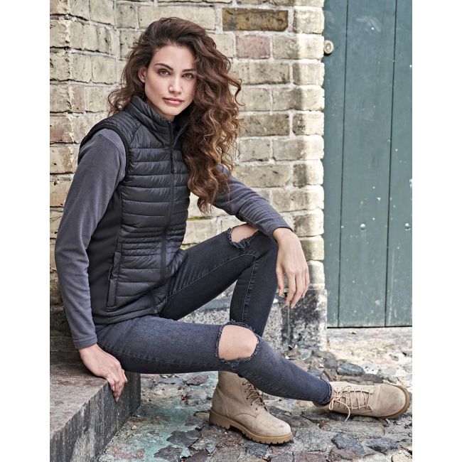 Ladies crossover bodywarmer black/black marimea s