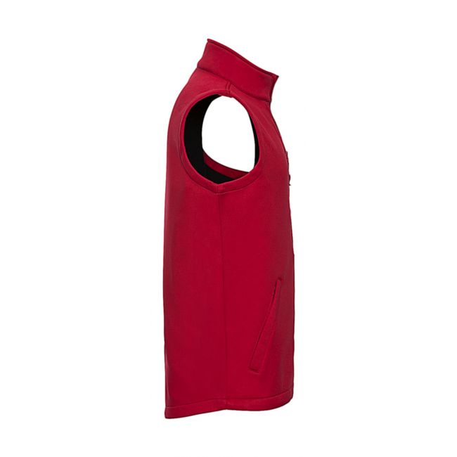 Men's smart softshell gilet classic red marimea l