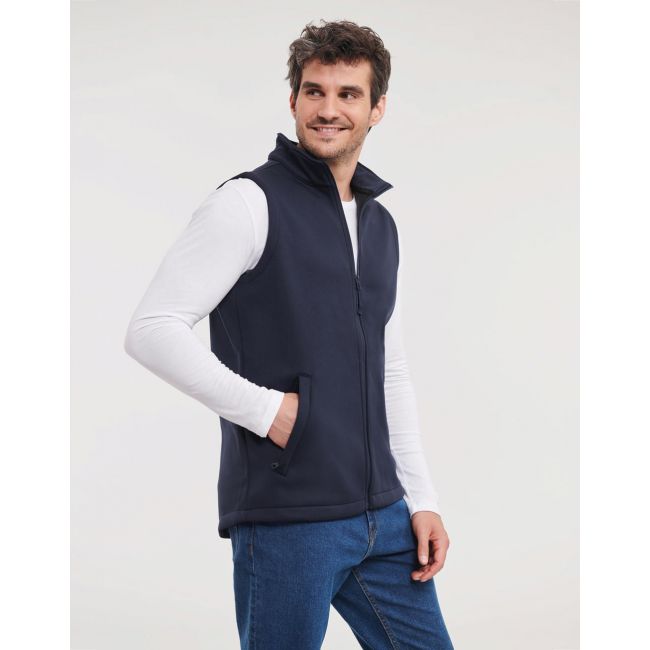 Men's smart softshell gilet french navy marimea 3xl