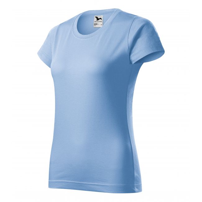 Basic tricou pentru damă albastru deschis