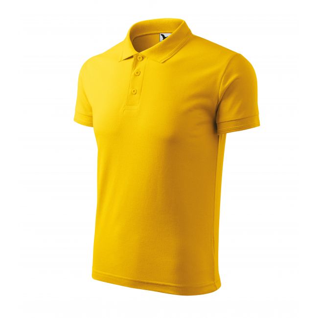 Pique Polo tricou polo pentru bărbaţi galben