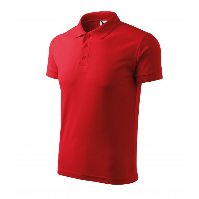 Pique Polo tricou polo pentru bărbaţi roşu