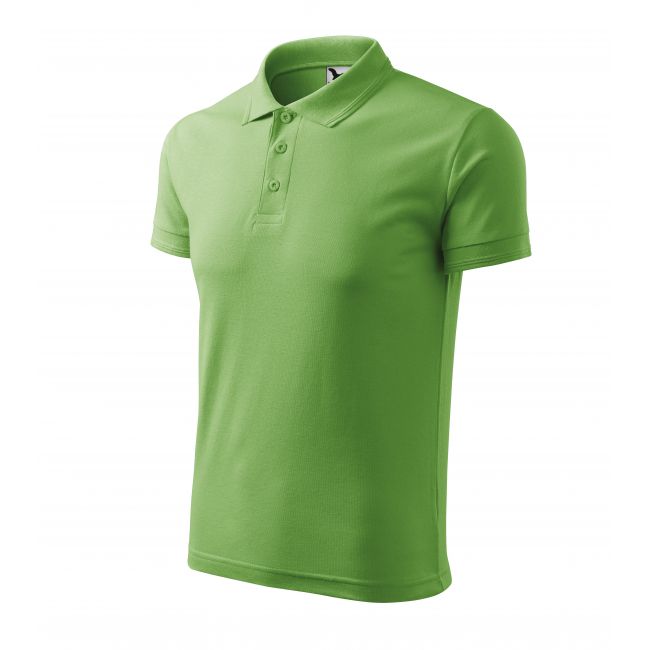 Pique Polo tricou polo pentru bărbaţi verde iarbă