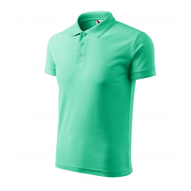 Pique Polo tricou polo pentru bărbaţi verde mentă