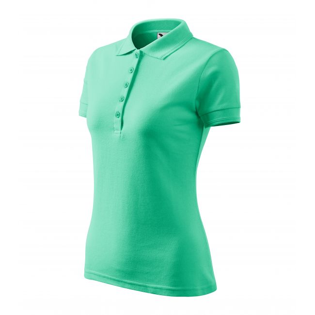 Pique Polo tricou polo pentru damă verde mentă